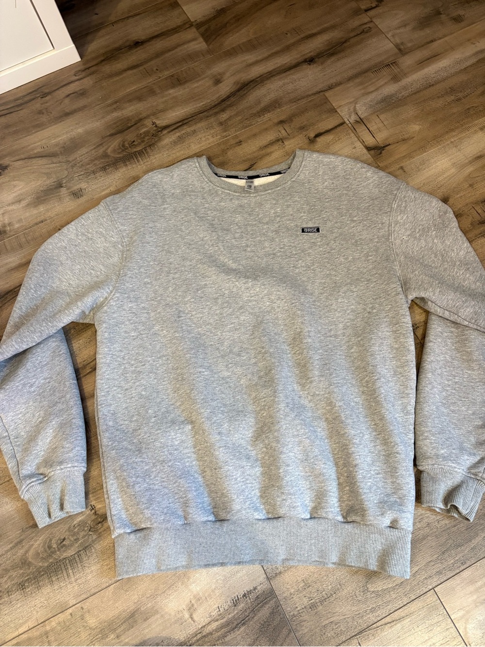 Light Gray Crewneck Sweatshirt - Casual Everyday Layer